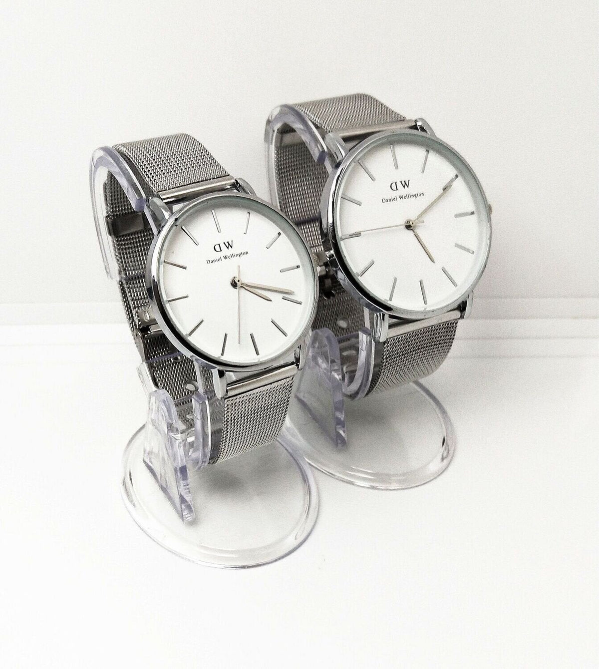 Stylish Daniel Wellington DW White Dial Couple Watch