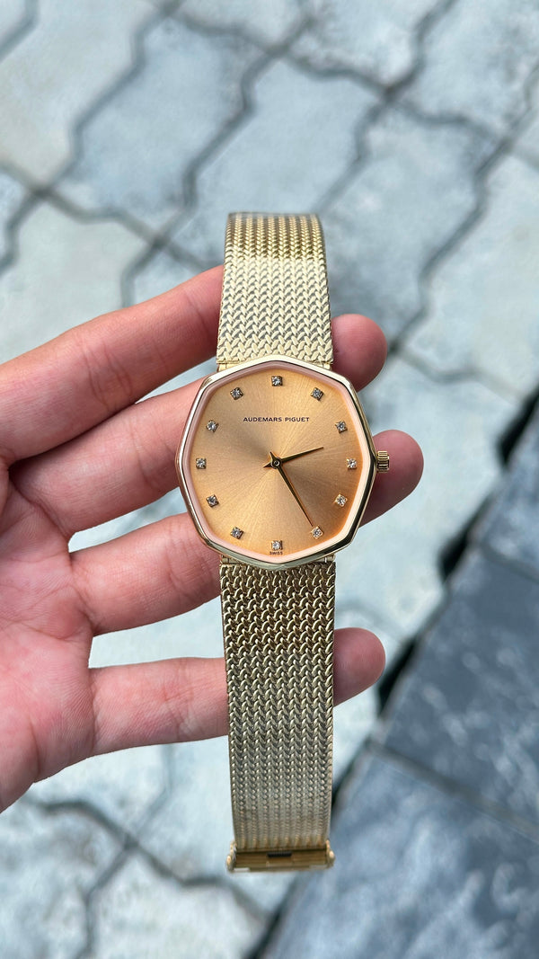 Audemars Piguet Gold Dial Gold Bezel Watch