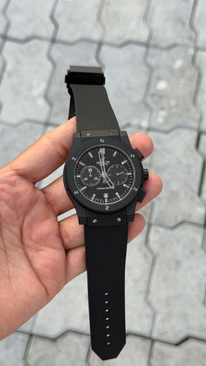 Hublot Classic Fusion Black Silicone Watch